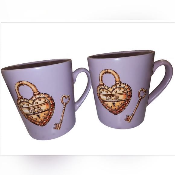 20OZ Glam Luxury Logo Geramic Purple Heart and Key Mug Made In USA Fig & Fern - Picture 8 of 8